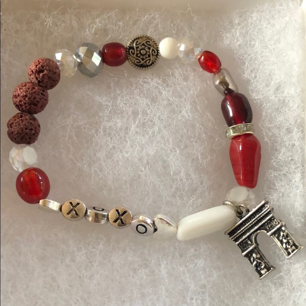 Hand beaded bracelet